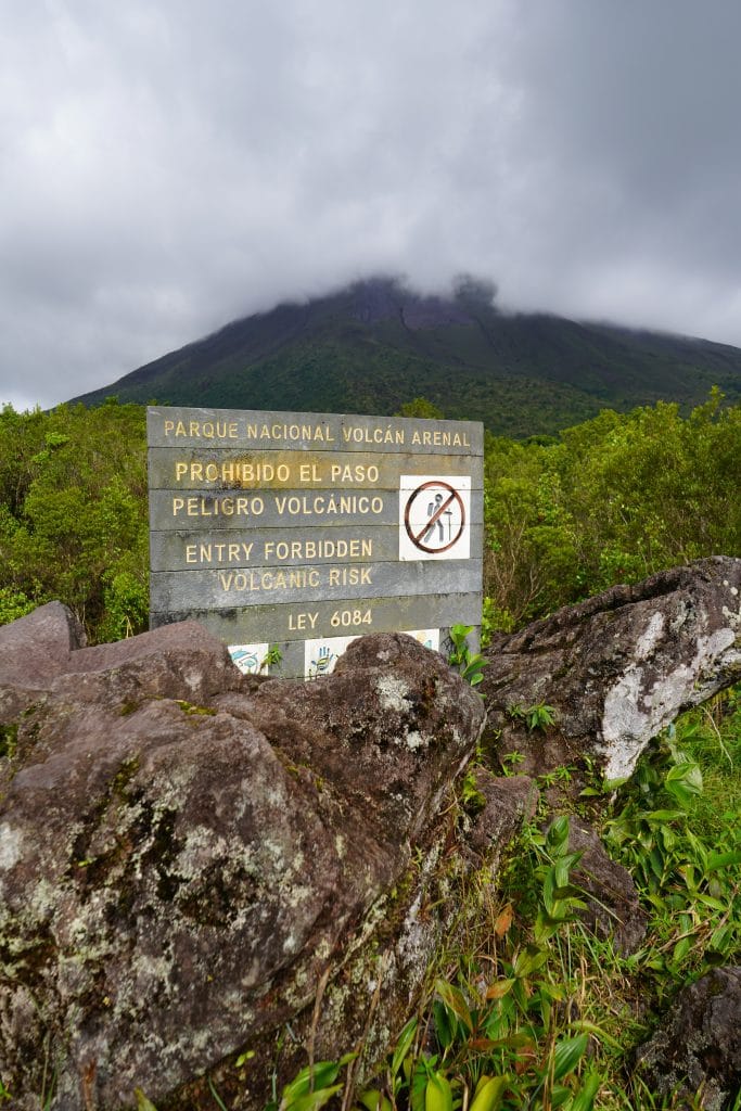 Arenal Volcano as seen from Arenal Volcano National Park in La Fortuna, Costa Rica